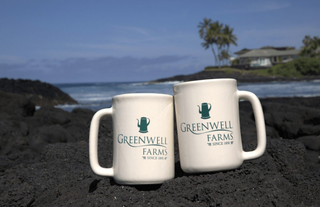 Two Mugs with Logo of Greenwell Farms